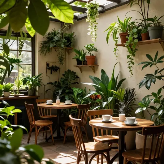 Café com Planta: Um Refúgio de Sabor e Natureza